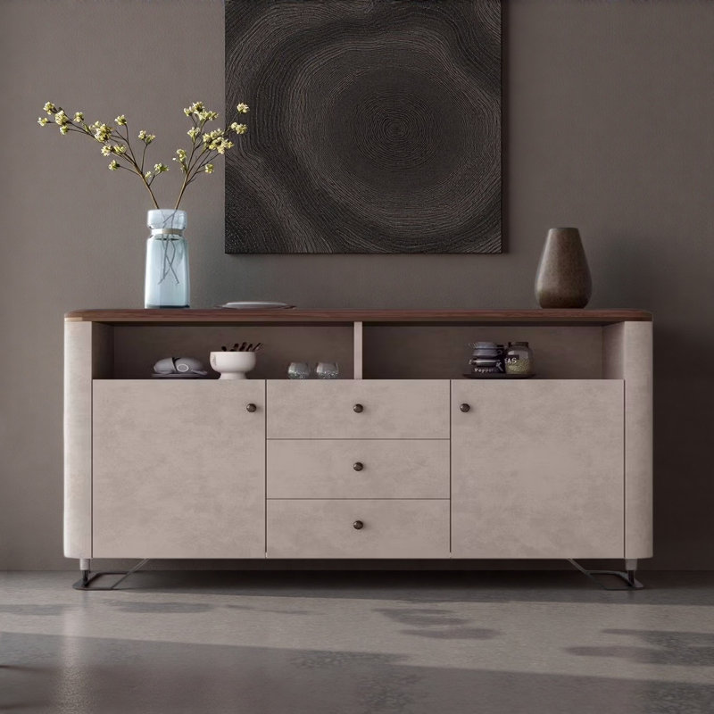 Multifunctional Kitchen Sideboard, 37.4" H x 70.87" W x 13.78" D