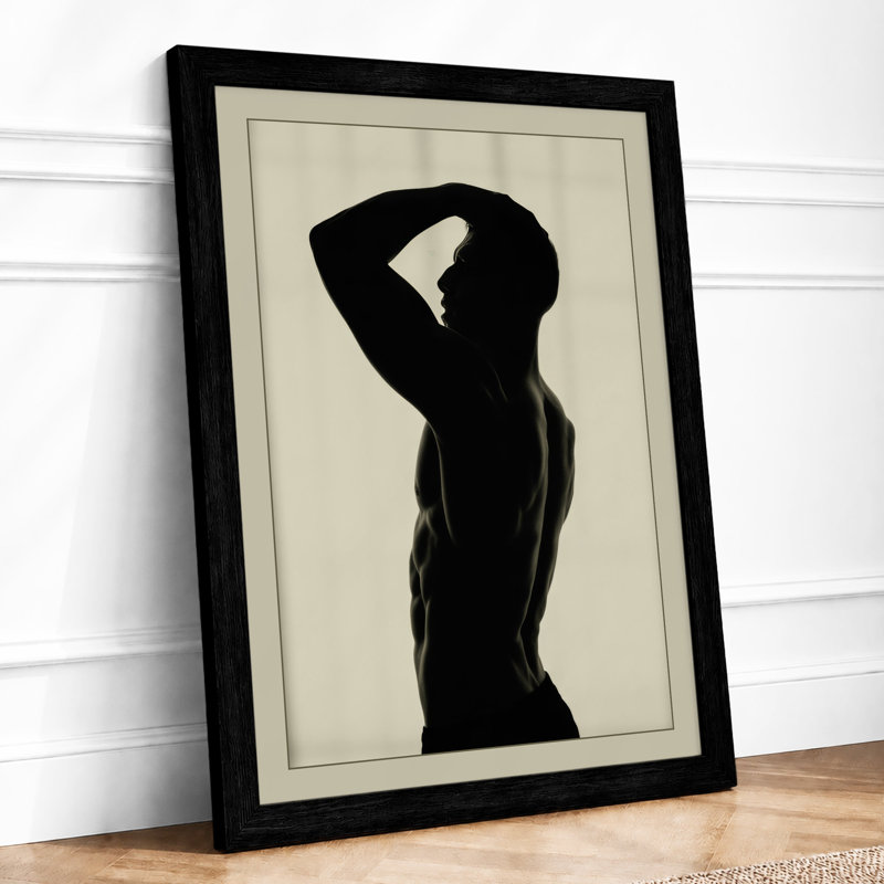 Graceful Silhouette Minimalist - Print, Black, A3 - 42.0 x 29.7 cm