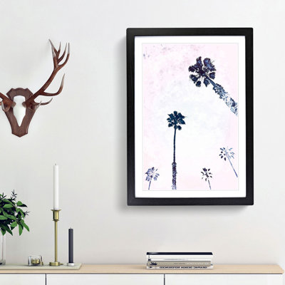 Cluster of Palm Trees in Abstract - Picture Frame Painting Print