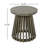 Outdoor Acacia Wood Side Table With Grey Finish For Patio, Balcony, And Lawn Use.-1165673587