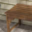 Banc d'extérieur rustique avec motif de losanges