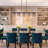 Beth 5-light Dimmable Kitchen Island Linear Pendant