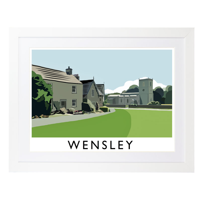 'Wensley 2' by Richard O'Neil - Print, White Wood Frame, 44 cm H x 54 cm W x 2.2 cm D