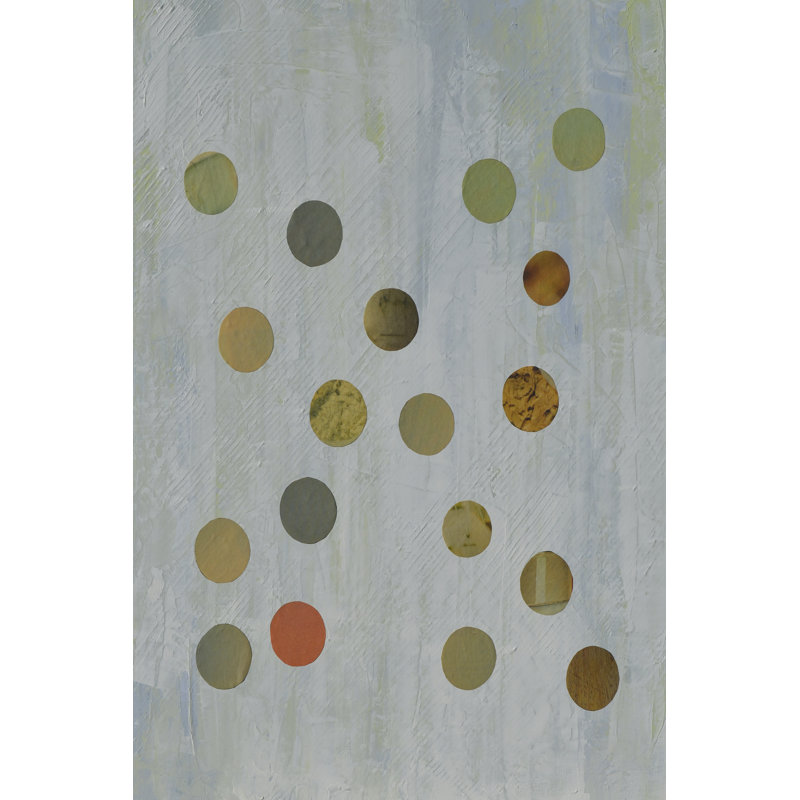 Circles Too II - Painting, 122 cm H x 81 cm W, Black Floater Framed