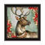 2 pièces d'art mural encadré renne et cloche de l'Ancien Monde, impressions de décorations pour le salon et la chambre à coucher | Idée de cadeau-299464455