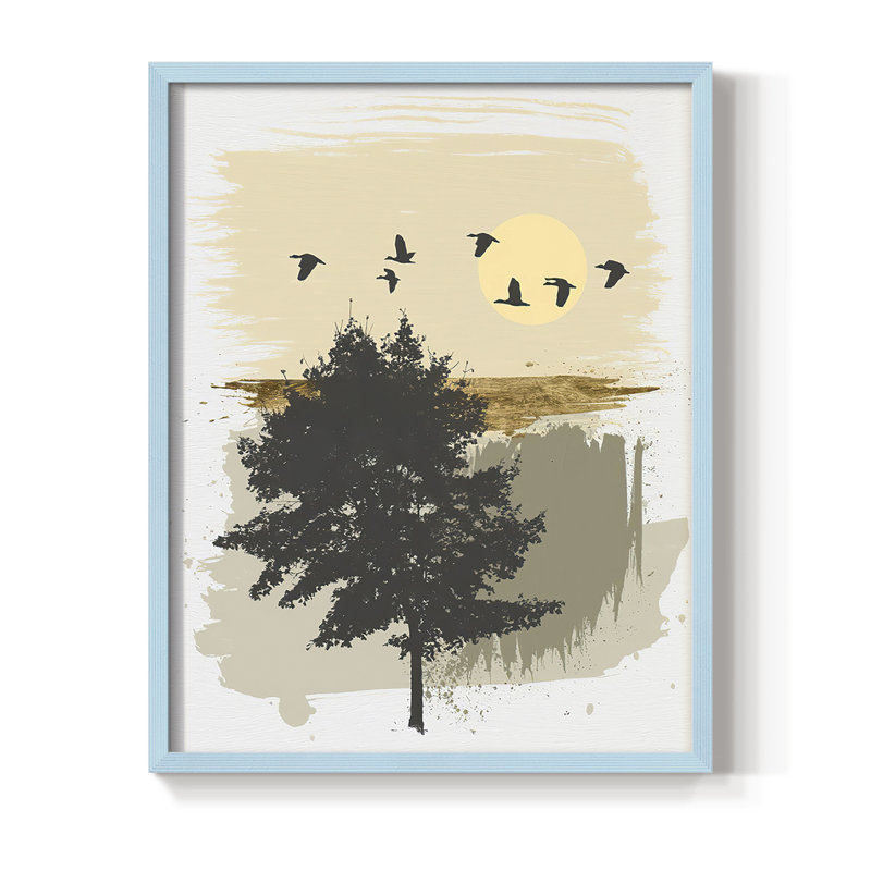 Impression encadrée retour - Home, Bleu, H 21 po x l 17 po