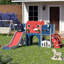 9-in-1 Toddler Slide with Climbing Ladder, Tunnel and Basketball Hoop, Indoor Outdoor Slide Set for Kids, Children's Play Equipment, Gifts for Kids Girls Boys Teen Ages 1-6 (Cute Demon)-126501017