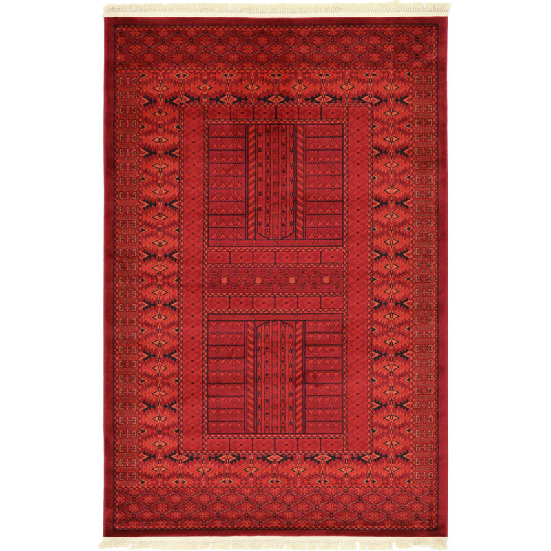 Amro Geometric Indoor Rug, Rectangle 5'3" x 8'