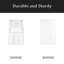 Armoire de rangement pour garde-manger, armoire-buffet moderne avec huche, armoire à nourriture avec portes et tablettes, support à vin pour la salle à manger, blanc