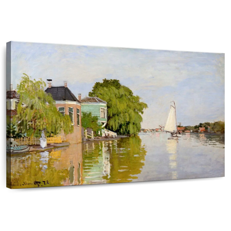 Maisons Harpa sur l'Achterzaan 1871, H 8 po x l 12 po