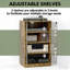 Cabinet audio de support, support moderne de meuble de rangement de médias pour le salon d'équipement audio