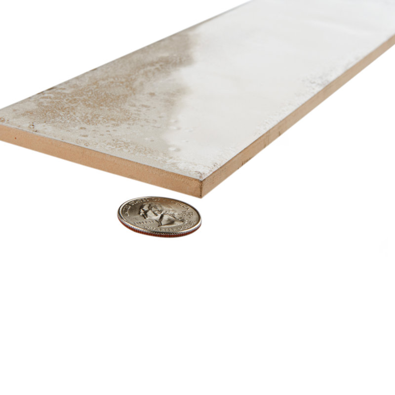 Luca 3" x 12" Ceramic Tile, White