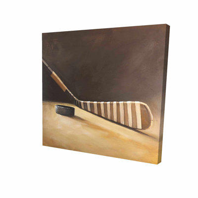 " Stick And Hockey Puck "