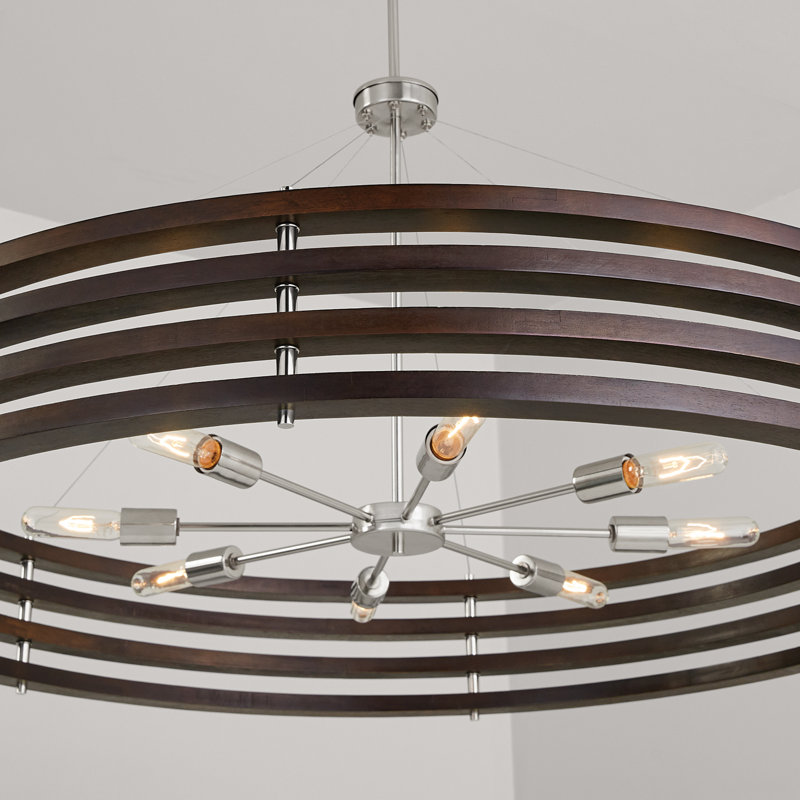 Lustre tambour unique à 8 lumières Dalton