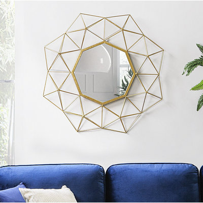 Alma Metal Flat Wall Mirror