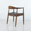 Chaise avec accoudoirs en bois massif Margi
