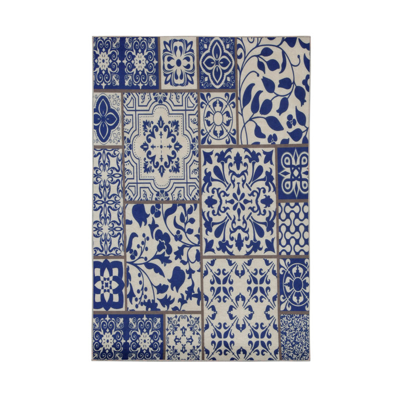 Premium Woven Carpet, 2.6 x 4.0 Feet | 100% Polyester, Antibacterial, Non-Slip Underside | 3D Digital Printing, Machine Washable, Pile Height: 0.04 in | Ideal for Living Room, Bedroom, and Home Decor