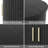 23.6" H Tambour Modern Nightstand With Storage Set of 2-464804814