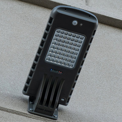 Gama Sonic 1620 Lumens Solar Powered Dusk To Dawn Area Light With Motion Sensing And Timer In Gray