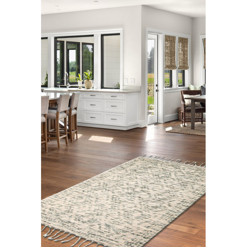 Tapis rectangulaire en laine nouvel âge 5 pi x 8 pi Beverely