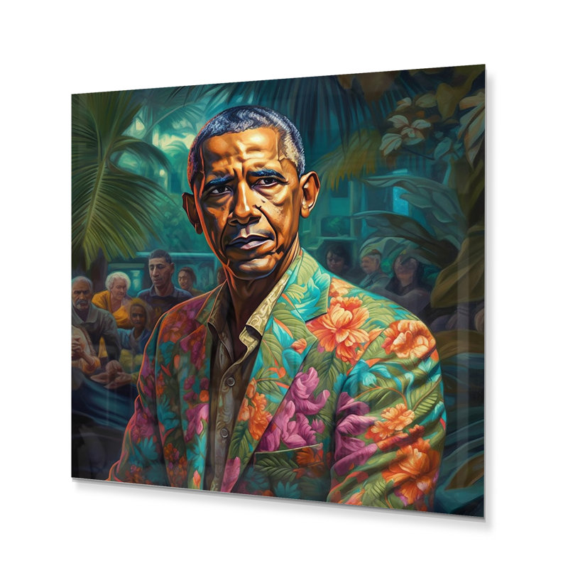 «Gladding Obama Miami Vibes I», H 16 po x l 16 po x P 1 po
