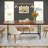 Bregmen Metal Base Dining Table-1029815237