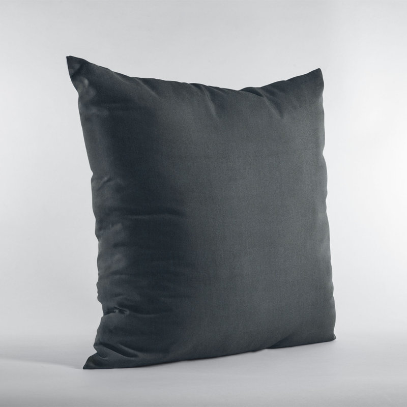 Plaid and Paisley Linen Reversible Throw Pillow, 20" x 30", Black