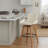 Allyssa Swivel Counter or Bar Height Bar Stool with Arms and Footrest in Faux Leather and Wood-296760385-296849152-296849154