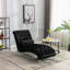 Canapé moderne avec pieds en acrylique et chaise longue-105791131