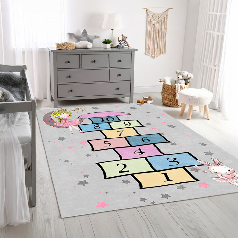 Tapis luxueux, 2,6 x 4,0 pi | 100% polyester, 650 g / m², hauteur des poils de 8 mm | Antibactérien, antidérapant sous la surface | Lavable à la machine et facile d'entretien | Parfait pour la décoration intérieure, le salon et la chambre à coucher
