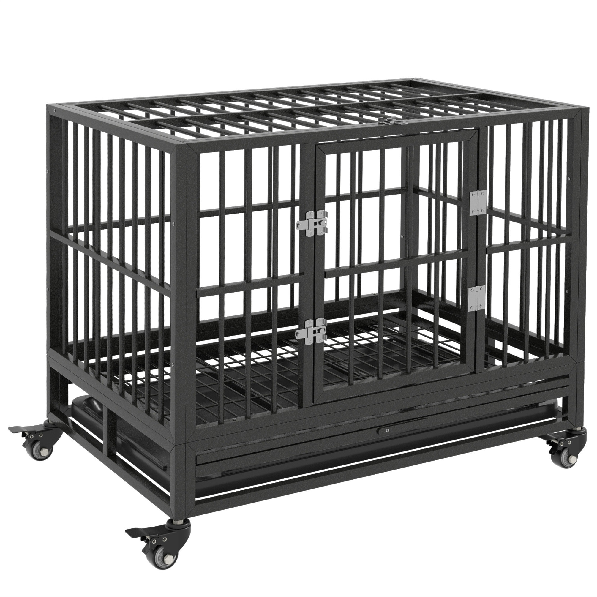 Picture of Tucker Murphy Pet™ Dog Crate With Locking 360 Degree Rolling Casters ...