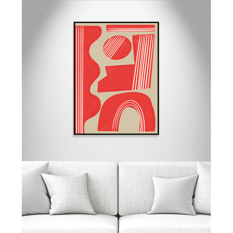 Imprimé Rosalinda par Miuus Studio, Framed Canvas, L 37,5 po x H 49,5 po, Flottant espresso