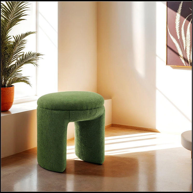 Tabouret décoratif rond 1Pc, Vert