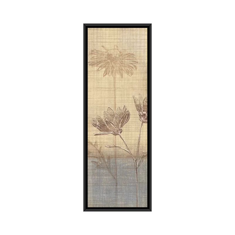 Dessin botanique III par Tandi Venter - Estampe numérique sur toile tendue avec châssis, H 36 po x l 12 po x P 1,5 po