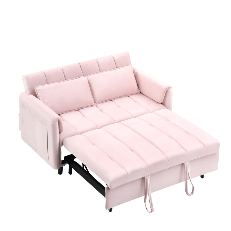 Canapé modulaire à 2 places en velours côtelé Corduroy, Pink