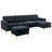 Convertible Sectional Sofa Couch With Movable Ottoman-782808891