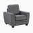 Chenille gris foncé