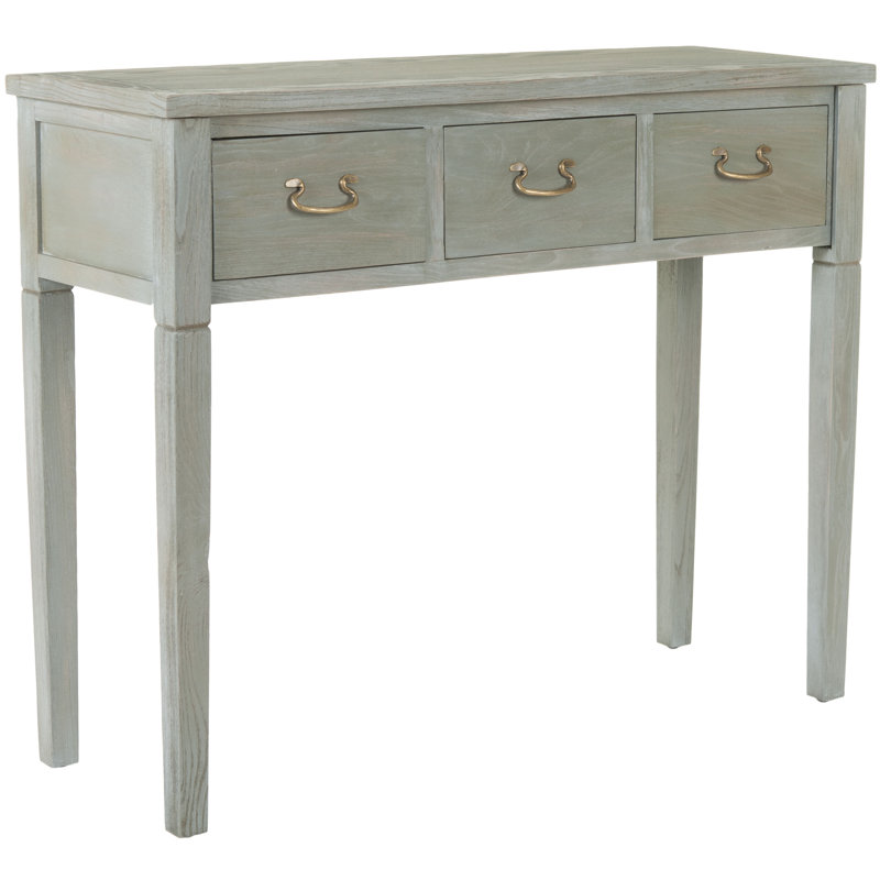Behrendt 100.01cm Solid Wood Top Console Table, Ash Grey