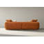 Canapé en tissu Mid-Century moderne à 4 places de la collection Sunset - 118 po