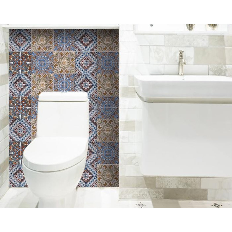 Carrelage mosaïque bleu chaud 6 "X 6"