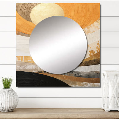 Kiajah - Sunrisesunset Square Mirror Wall Decor For Bedroom