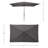 8 Piece Set Okemo Table w/6 Chairs 10"" RectangularRectangulr Umbrella (Black)-90674565-122721491