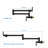Pot Filler Faucet - Wall Mount Kitchen Sink Faucet Folding Stretchable With Single Hole Two Handles-118546095