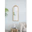 Miroir de plancher en bois, miroir complet