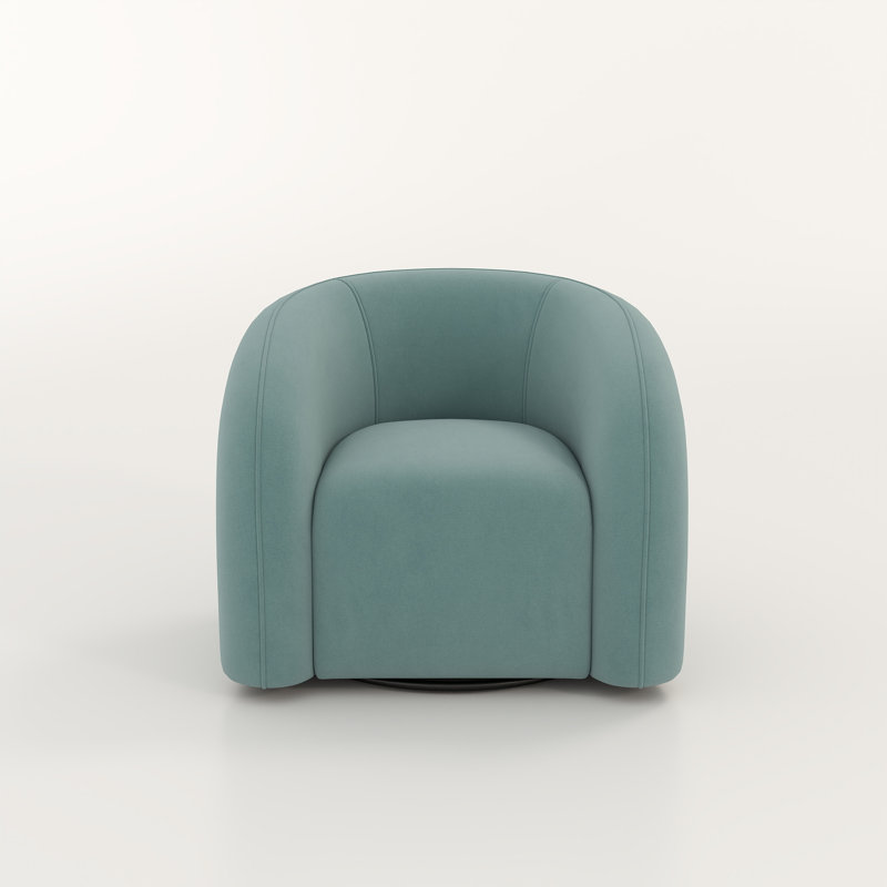 Bricyn Swivel Barrel Chair, Blue