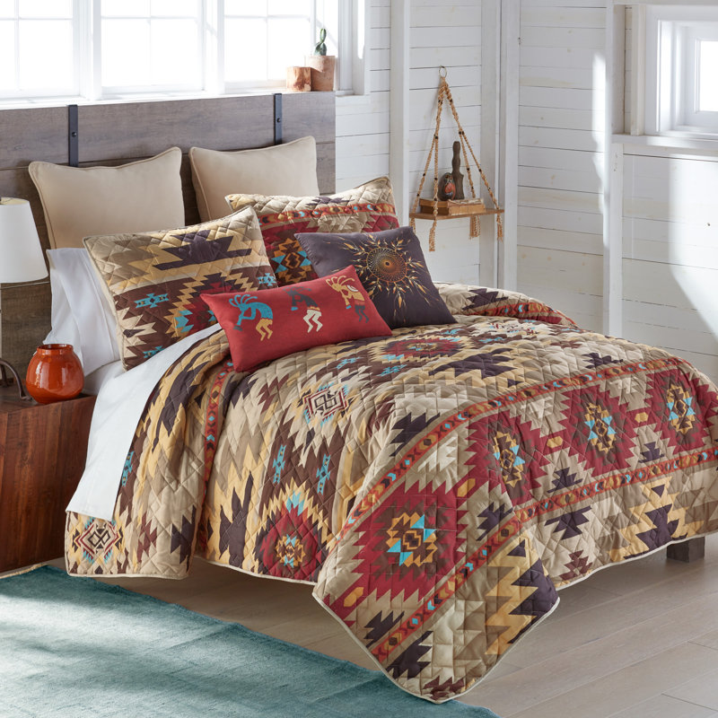 Courtepointe Sand Dune, Courtepointe pour lit grand + deux taies décorati