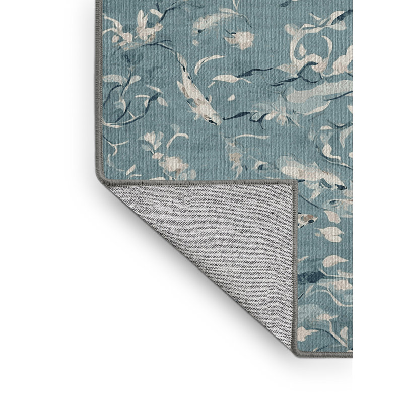 Machine Washable Gray Area Rug, Runner 2' x 4'