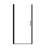 28X72 Pivot Shower Door Featuring Black Aluminum Half Frame, 6Mm Transparent Tempered Glass, Film, Raised Water - Blocking Strip, Shock Packaged For Bathroom Project Thick Glass With Proof Aesthetic