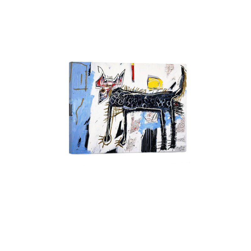 Art mural abstrait 24 po x 18 po Basquiat