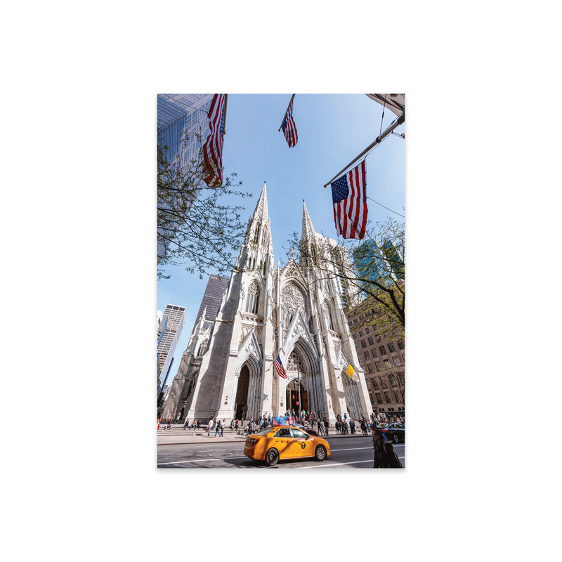 Cathédrale Saint-Patrick, impression de New York sur verre acrylique